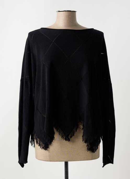 Pulover tunică negru HIGH femeie