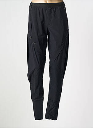 Pantalon slim talie elastică mărime normală negru HIGH femeie