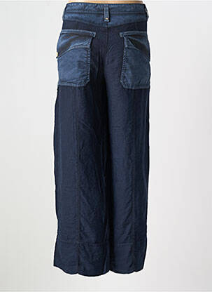 Pantalon drept țesătură poplin mărime normală albastru HICH USE femeie