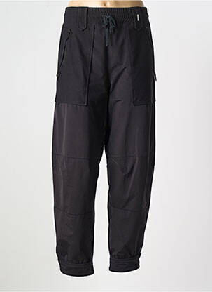 Pantalon drept talie elastică mărime normală negru HICH USE femeie