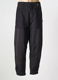 Pantalon drept talie elastică mărime normală negru HICH USE femme
