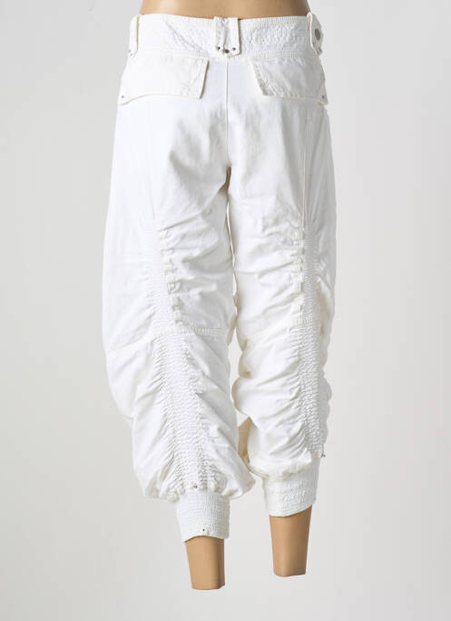 Pantalon trei sferturi alb HICH USE femeie