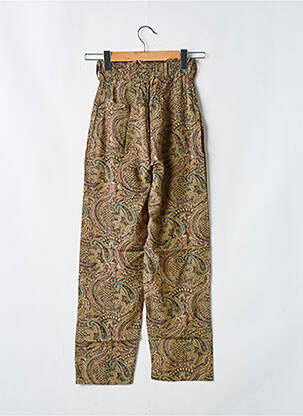 Pantalon drept țesătură crep talie înaltă bej SWILDENS femeie