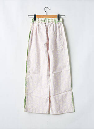 Pantalon larg țesătură poplin mărime normală verde HOD femeie