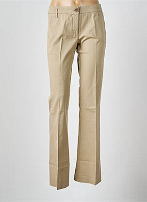 Pantalon chino țesătură poplin mărime normală bej HARTFORD femeie