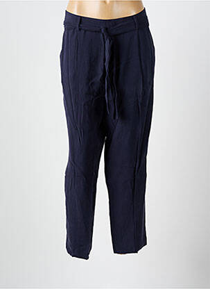 Pantalon drept croială morcov talie înaltă albastru ESSENTIEL ANTWERP femeie