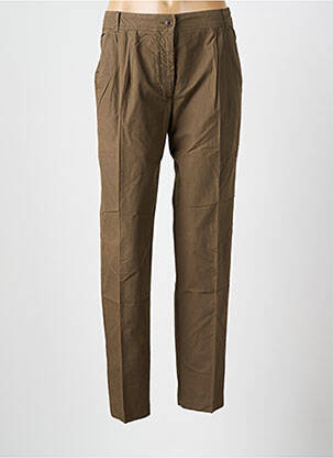 Pantalon chino țesătură poplin mărime normală maro HARTFORD femeie