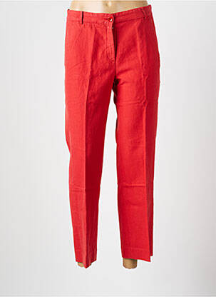 Pantalon 7/8 talie cu cleme mărime normală portocalie HARTFORD femeie