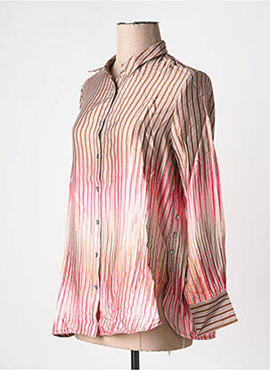 Cămașă croială dreaptă mâneci lungi maro BELLA JONES femme