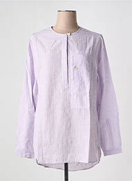 Bluză guler rotund mâneci lungi violet LAURENCE BRAS femme