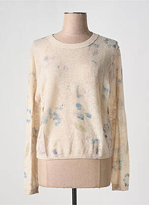 Pulover bej BELLEROSE femeie