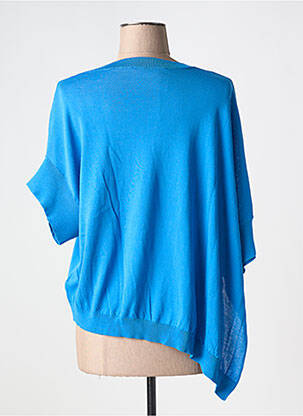 Tricou guler rotund mâneci scurte albastru FLOOR femeie