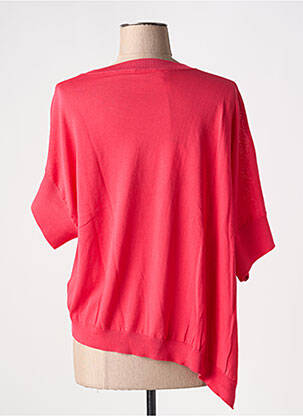 Tricou guler rotund mâneci scurte roz FLOOR femeie