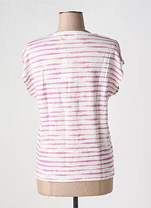 Tricou croială cambrată mâneci scurte alb HARTFORD femeie