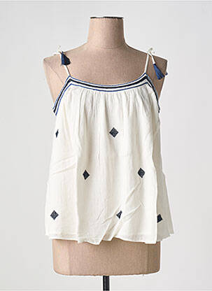 Top alb HARTFORD femeie