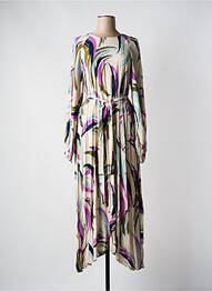 Rochie lungă mâneci lungi mâneci lungi bej ESSENTIEL ANTWERP femeie