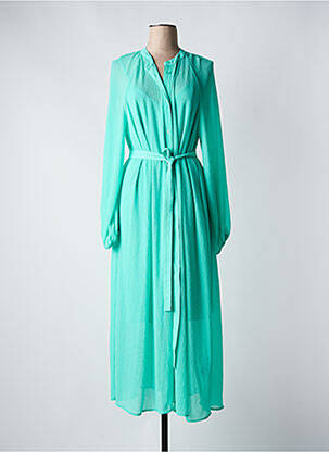 Rochie midi croială fluidă mâneci lungi verde ESSENTIEL ANTWERP femeie