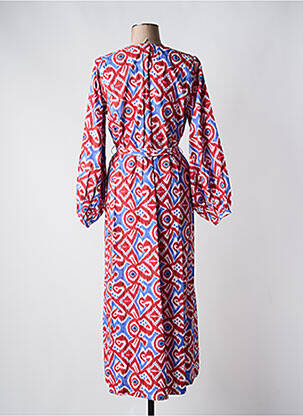 Rochie lungă mâneci lungi mâneci lungi portocalie V.DE.VINSTER femeie
