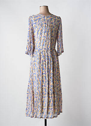 Rochie lungă țesătură crep mâneci 3/4 bej SECOND FEMALE femeie