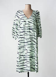 Rochie midi mâneci 3/4 mâneci 3/4 verde SECOND FEMALE femeie