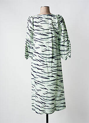 Rochie midi mâneci 3/4 mâneci 3/4 verde SECOND FEMALE femeie