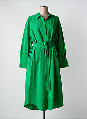 Rochie lungă mâneci lungi mâneci lungi verde ESSENTIEL ANTWERP femeie