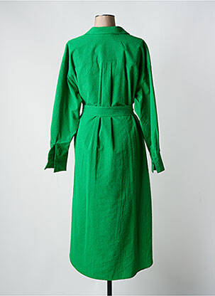 Rochie lungă mâneci lungi mâneci lungi verde ESSENTIEL ANTWERP femeie