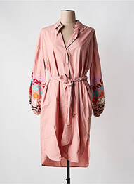 Rochie midi mâneci lungi mâneci lungi roz ESSENTIEL ANTWERP femeie