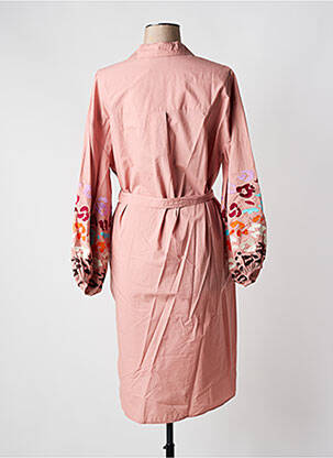 Rochie midi mâneci lungi mâneci lungi roz ESSENTIEL ANTWERP femeie