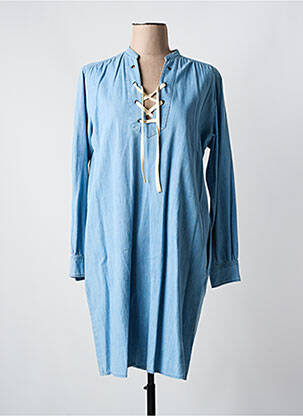 Rochie midi mâneci lungi mâneci lungi albastru HARTFORD femeie