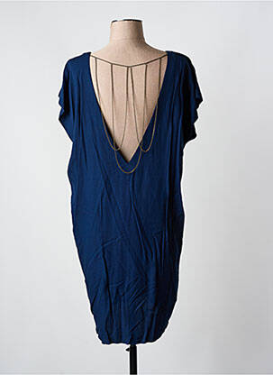 Rochie scurtă mâneci scurte mâneci scurte albastru KARMA KOMA femeie