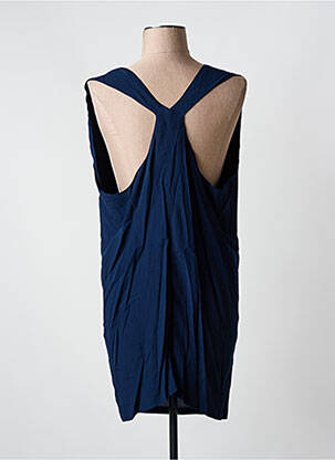 Rochie scurtă croială fluidă fără mâneci albastru KARMA KOMA femeie