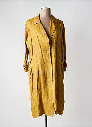 Jachete casual guler tip costum galben BELLA JONES femeie