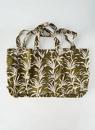Geantă mâner cu 2 mânere de transport formă de geantă shopper verde HARTFORD femme