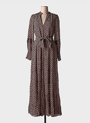 Rochie lungă mâneci lungi mâneci lungi negru FABIENNE CHAPOT femeie