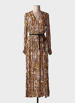 Rochie lungă mâneci lungi mâneci lungi negru LA PETITE FRANCAISE femeie