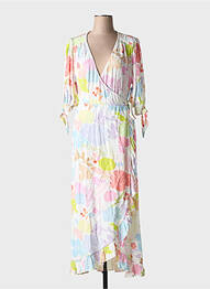 Rochie lungă mâneci scurte mâneci scurte portocaliu FABIENNE CHAPOT femme