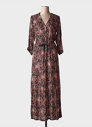 Rochie lungă mâneci lungi mâneci lungi negru LA PETITE FRANCAISE femeie