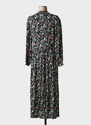 Rochie lungă mâneci lungi mâneci lungi negru INDI & COLD femeie