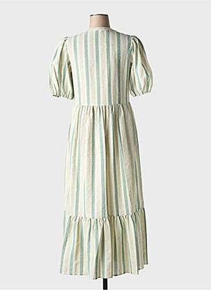 Rochie lungă mâneci scurte mâneci scurte verde YERSE femeie