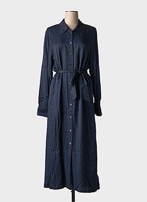 Rochie lungă mâneci lungi mâneci lungi albastru SCOTCH & SODA femeie
