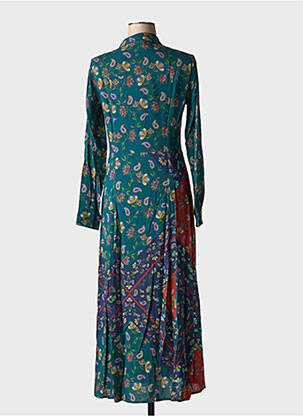 Rochie lungă mâneci lungi mâneci lungi verde YERSE femeie