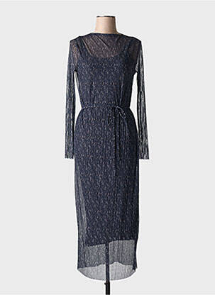 Rochie lungă mâneci lungi mâneci lungi albastru YAYA femeie