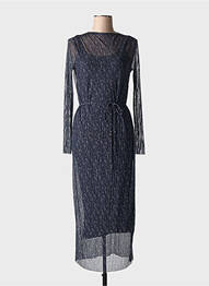 Rochie lungă mâneci lungi mâneci lungi albastru YAYA femeie
