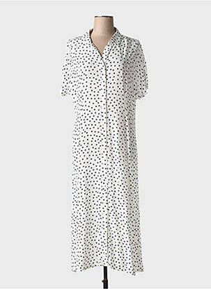 Rochie lungă mâneci scurte mâneci scurte albastru FIVE femeie