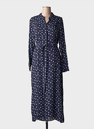 Rochie lungă mâneci lungi mâneci lungi albastru YAYA femeie