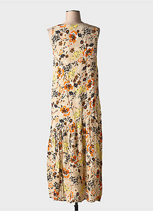 Rochie lungă fără mâneci fără mâneci bej TOUPY femeie