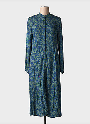 Rochie lungă mâneci lungi mâneci lungi verde YERSE femeie