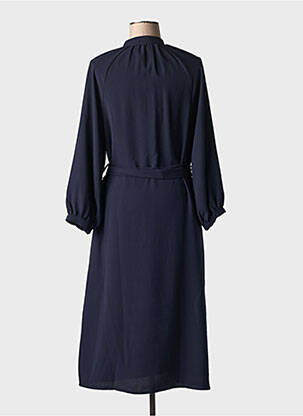 Rochie lungă mâneci lungi mâneci lungi albastru TOUPY femeie