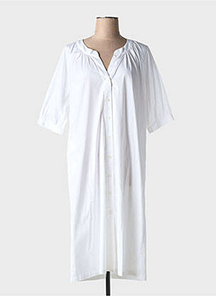Rochie midi mâneci scurte mâneci scurte alb TOUPY femeie